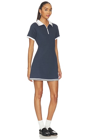 Varley Valentina Court Dress in Navy