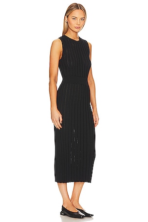 Varley Florian Knit Dress in Black