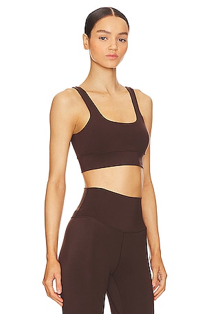 Varley Freesoft Cori Bra in Brown