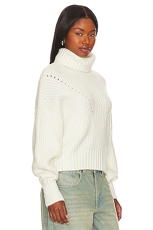 Varley Rogan Cropped Sweater in Ivory