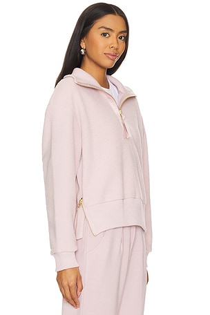 Varley Roselle Half Zip Sweatshirt in Rose