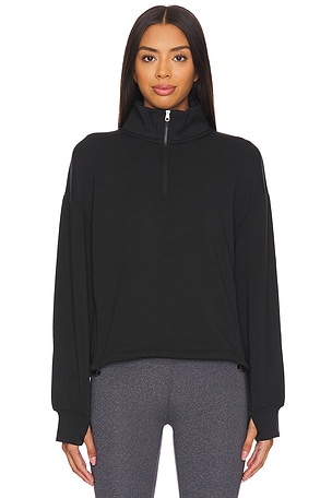 Sian Cropped Half Zip Midlayer Sweatshirt Varley