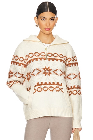 Cai Fairisle Half Zip Sweatshirt Varley