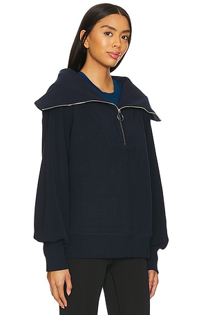 Varley Vine Half Zip Sweatshirt in Navy