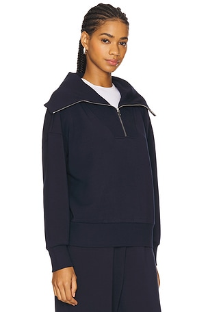 Varley Catherine Half Zip Sweatshirt in Navy