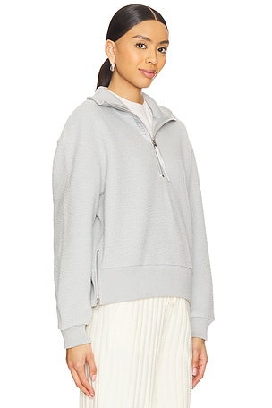 Varley Roselle Half Zip Fleece Sweatshirt in Baby Blue