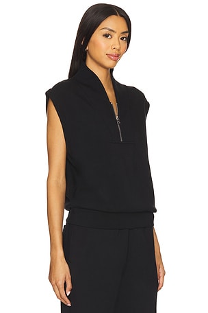 Varley Loretta Half Zip Vest in Black