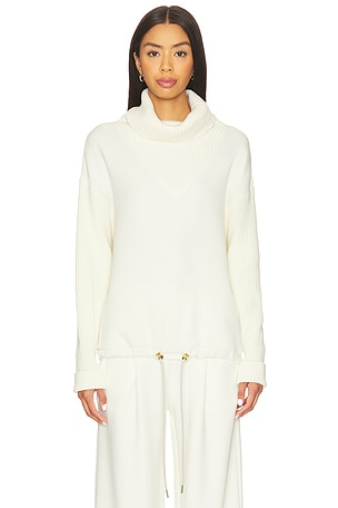 Varley Hannah Cowl Neck Sweater in Ivory