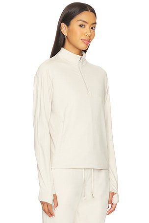 Varley Lamia Half Zip Midlayer in Ivory