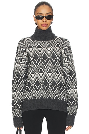 Ida Relaxed Fairisle Rollneck Sweater Varley