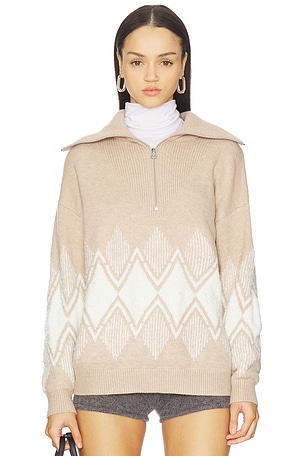 Betty Jacquard Half Zip Sweater Varley