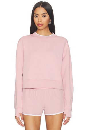 Varley Tasmin Cropped Sweater in Pink