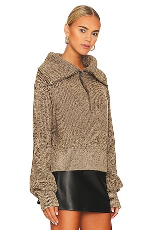 Varley Mentone Half Zip in Olive
