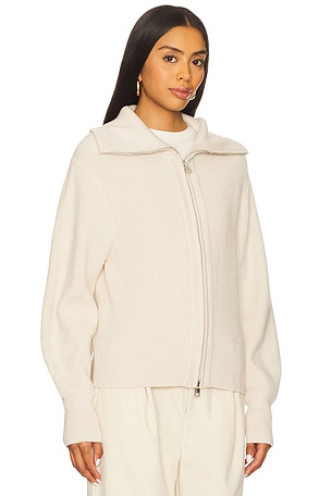 Varley Enrico Knit Jacket in Ivory