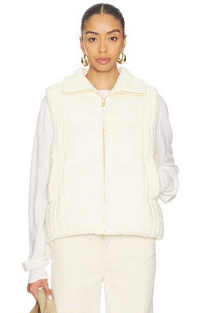 Irina Cable Knit Gilet Varley