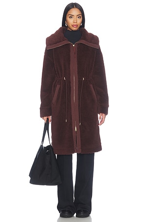 Bennet Long Sherpa Coat Varley