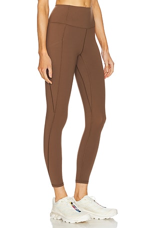 Varley Shape High Pocket Legging in Brown