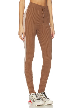 Varley Aiden Knit Legging in Brown