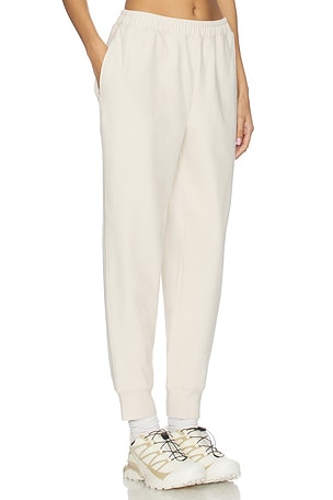 Varley Brushedrib Slim Cuff 25 Pant in Ivory