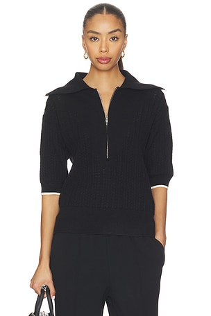 Arney Half Zip Knit Polo Top Varley