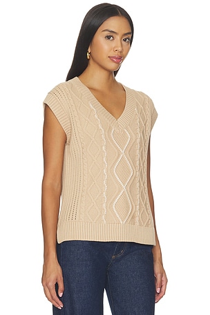 Varley Benedetta Knit Top in Taupe. Size XXS. Also