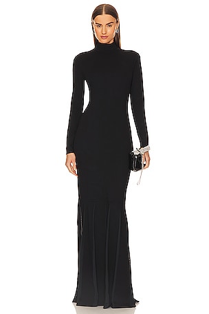 Mock Neck Gown Victor Glemaud