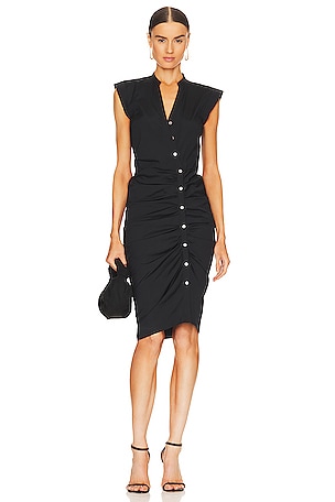 Ruched Shirt Dress Veronica Beard