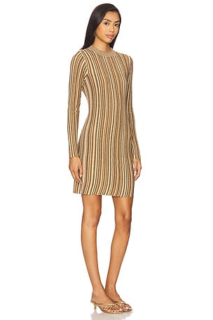 Veronica Beard Jane Dress in Metallic Bronze