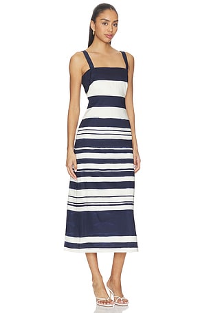 Veronica Beard Ella Dress in Navy,White