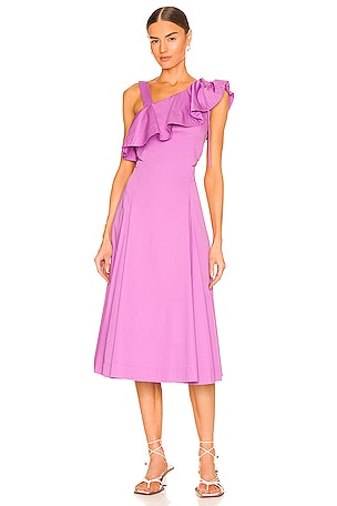 Veronica Beard Beilla Dress in Vivid Orchid | REVOLVE