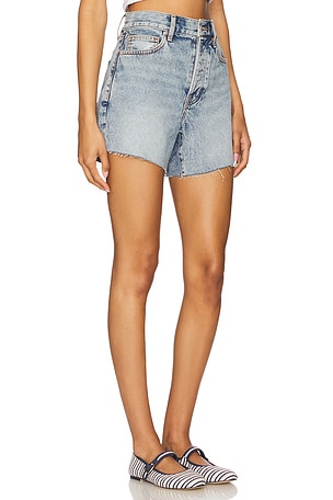 Veronica Beard Ellis Mid Rise Short in Blue