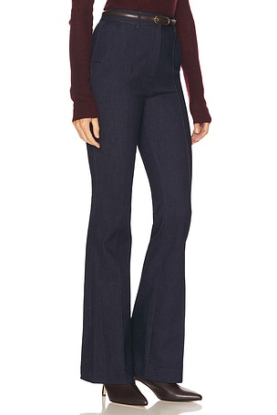 Veronica Beard Gracie Pant With Belt in Blue