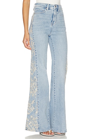 Veronica Beard Joplin Wide Flare Jeans in Blue