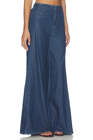 Veronica Beard Digby Pant in Denim-Dark