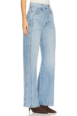 Veronica Beard Taylor Wide Leg Pant in Denim-Light
