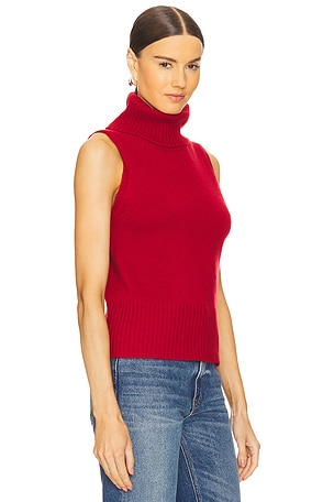 Veronica Beard Mazzy Cashmere Top in Red