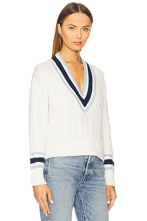 Veronica Beard Lachlen Pullover in White. Size XL. Also