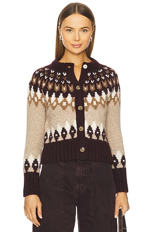 Christina Fairisle Cardigan Veronica Beard
