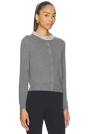 Veronica Beard Daro Cardigan in Grey