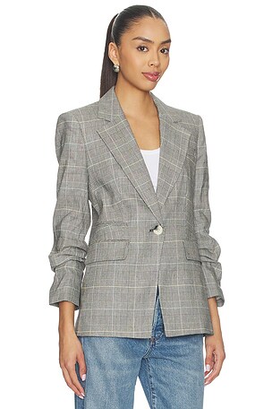 Veronica Beard Battista Dickey Jacket in Black,White
