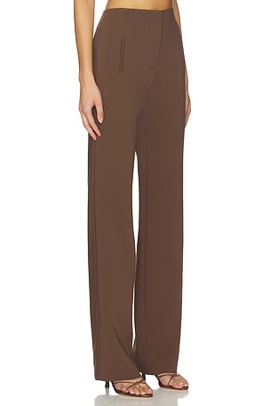 Veronica Beard Carys Pant in Brown. Size 8. Also