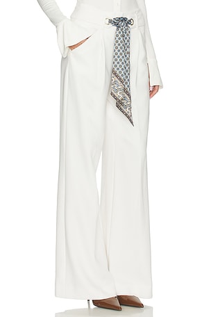 Veronica Beard Tai Pant in White