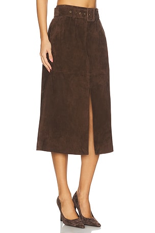 Veronica Beard Alexie Skirt in Brown