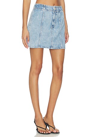 Veronica Beard Marquita Mini Skirt in Blue