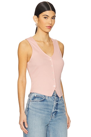 Veronica Beard Hoorne Top in Pink