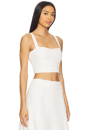 Veronica Beard Faxon Top in White