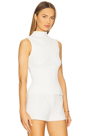 Veronica Beard Nellie Shell Top in White