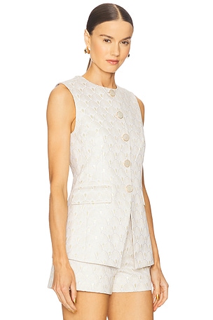 Veronica Beard Lois Vest in Neutral