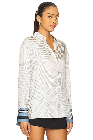 Veronica Beard Delila Blouse in Ivory. Size 8. Also