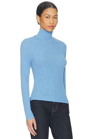 Veronica Beard Wyeth Turtleneck in Baby Blue